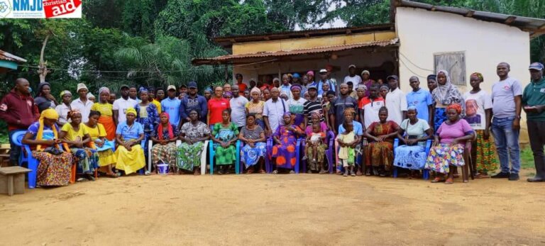 Christian Aid Makes Progress Assessment Visit to NMJD in Kono