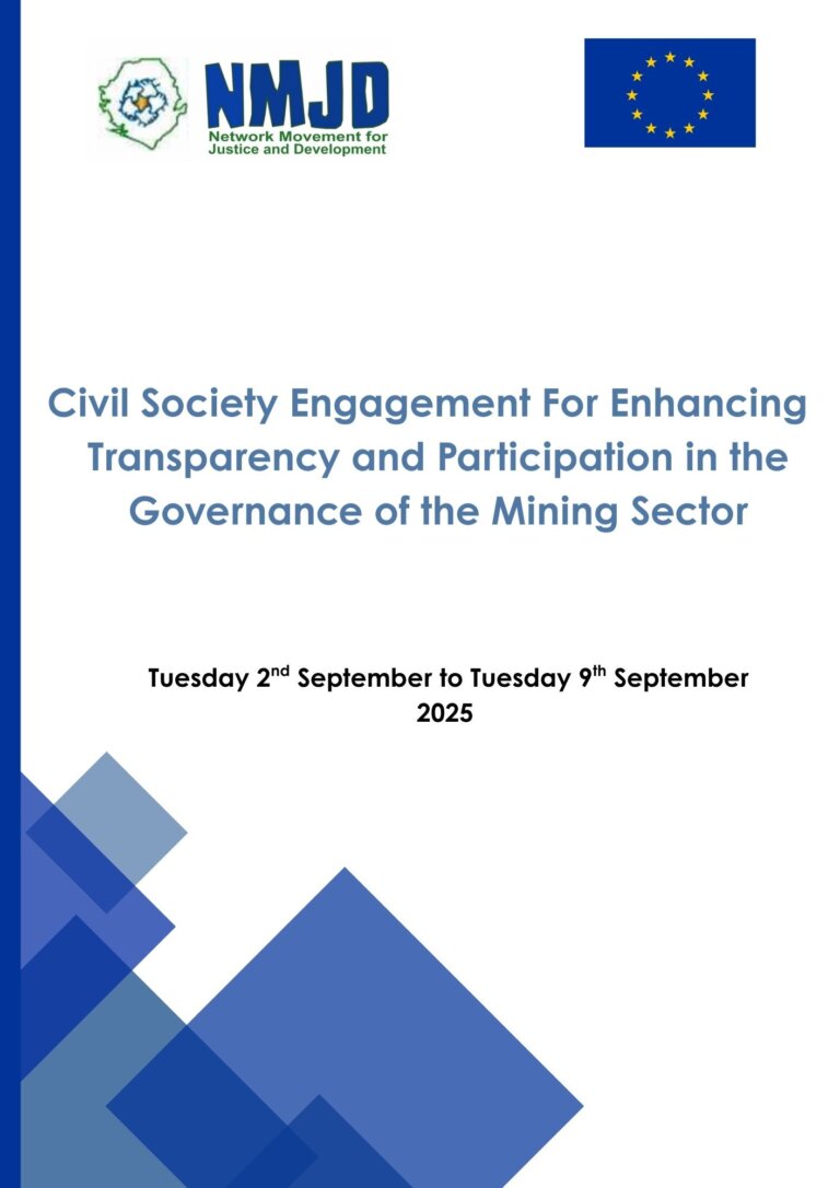Civil Society Engagement For Enhancing Transparency and Participation in the Governance of the Mining Sector