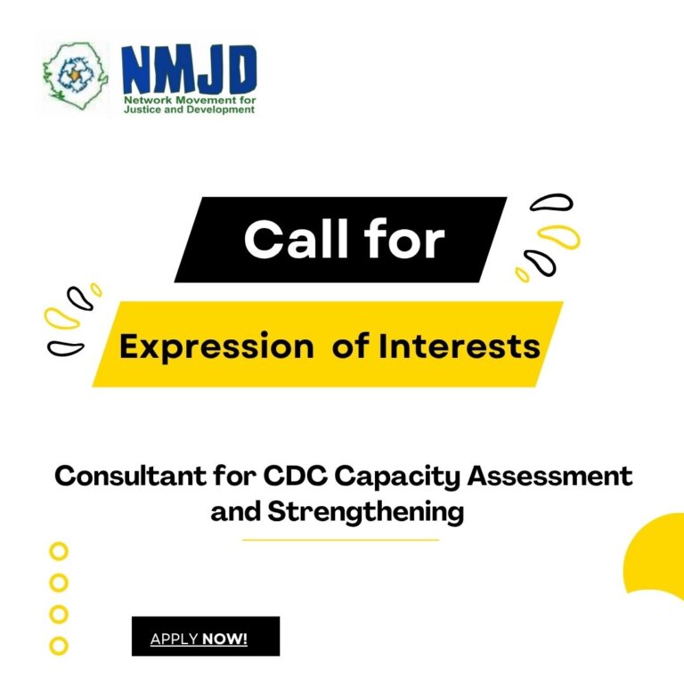 Expression of Interest: Consultant for CDC Capacity Assessment and Strengthening