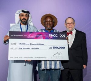 NMJD is excited to announce that DMCC has committed a $100,000 donation to support development in the Peace Diamond Village.