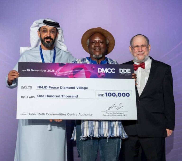 NMJD is excited to announce that DMCC has committed a $100,000 donation to support development in the Peace Diamond Village.